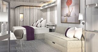 Каюта з балконом "Edge Single Stateroom"