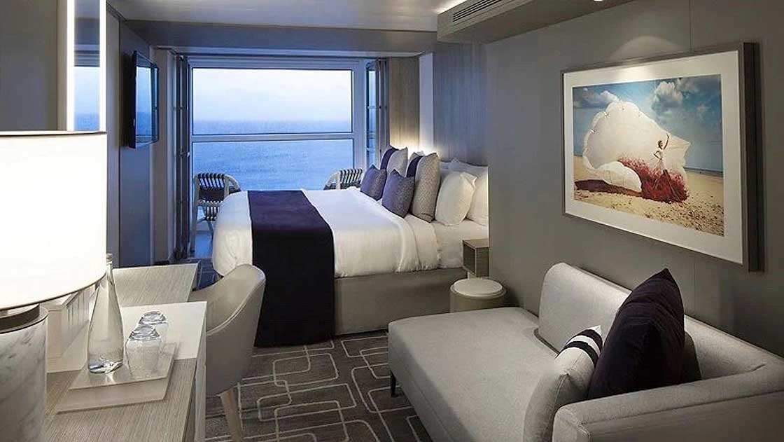 Каюта з балконом "Prime Edge Stateroom with Infinite Veranda"