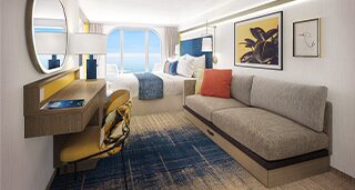 Каюта з балконом "Connecting Ocean View Balcony"