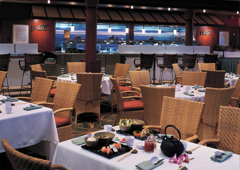 Круизный лайнер Navigator of the Seas - Японский ресторан (Jade Dine)