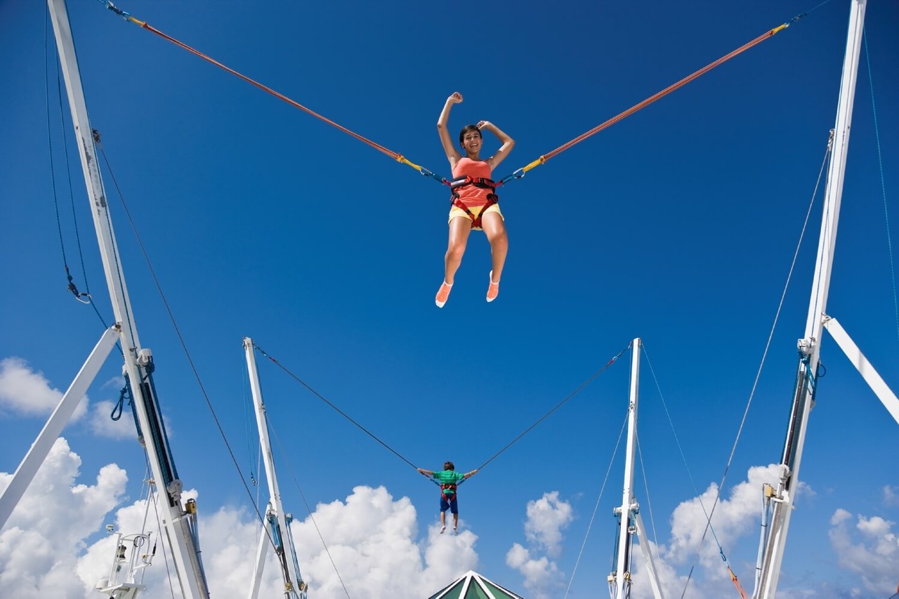 Круизный лайнер Enchantment of the Seas - Прыжки на батуте (Bungee Jump)