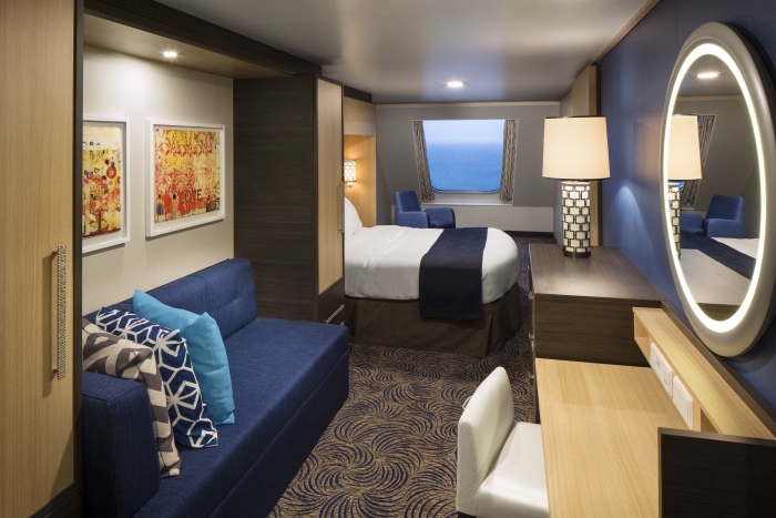 Внешние каюты с окном на лайнерах Royal Caribbean International